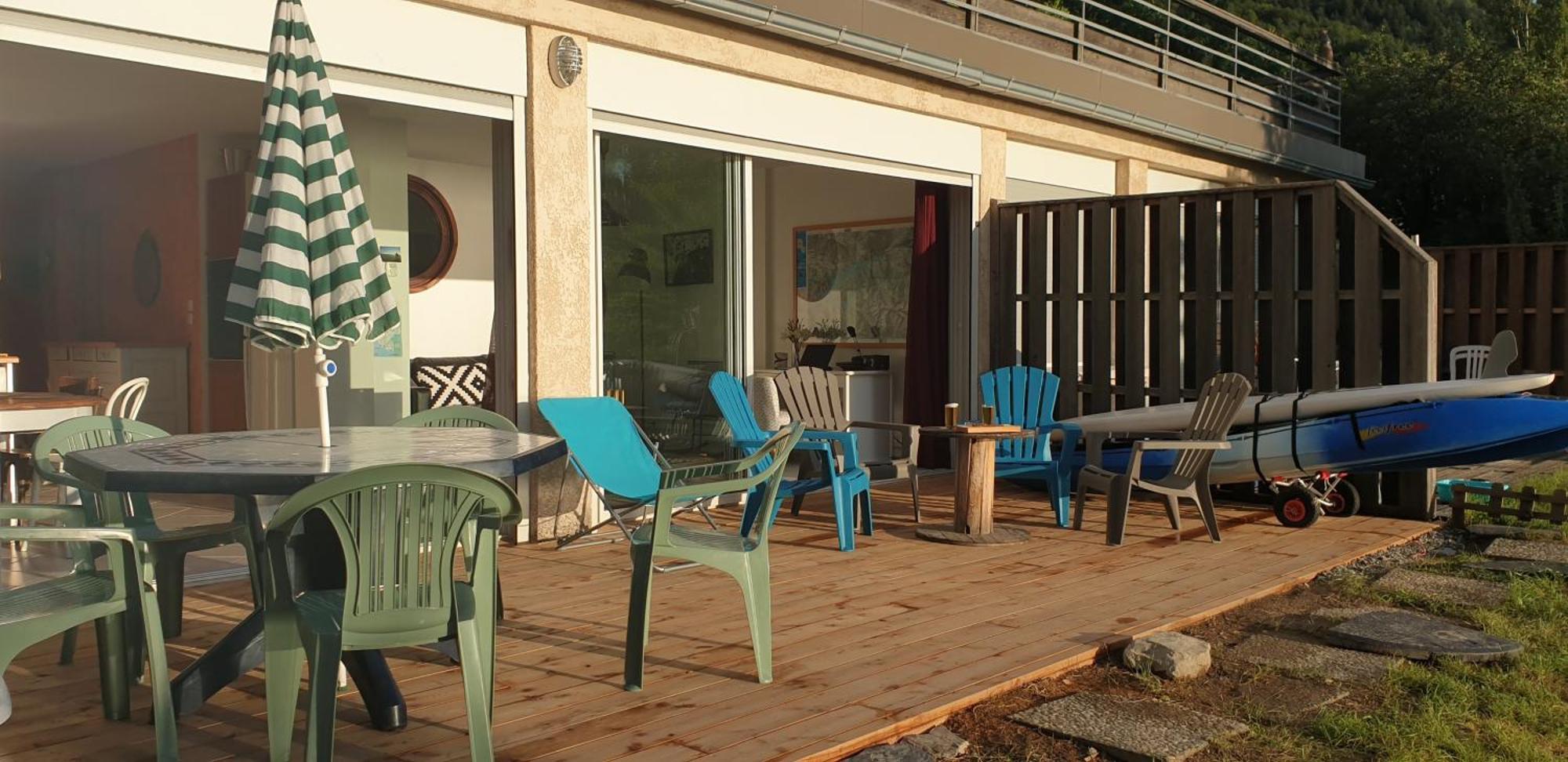 Rez De Plage-Canoe+Paddle-70M² Savines Exteriér fotografie